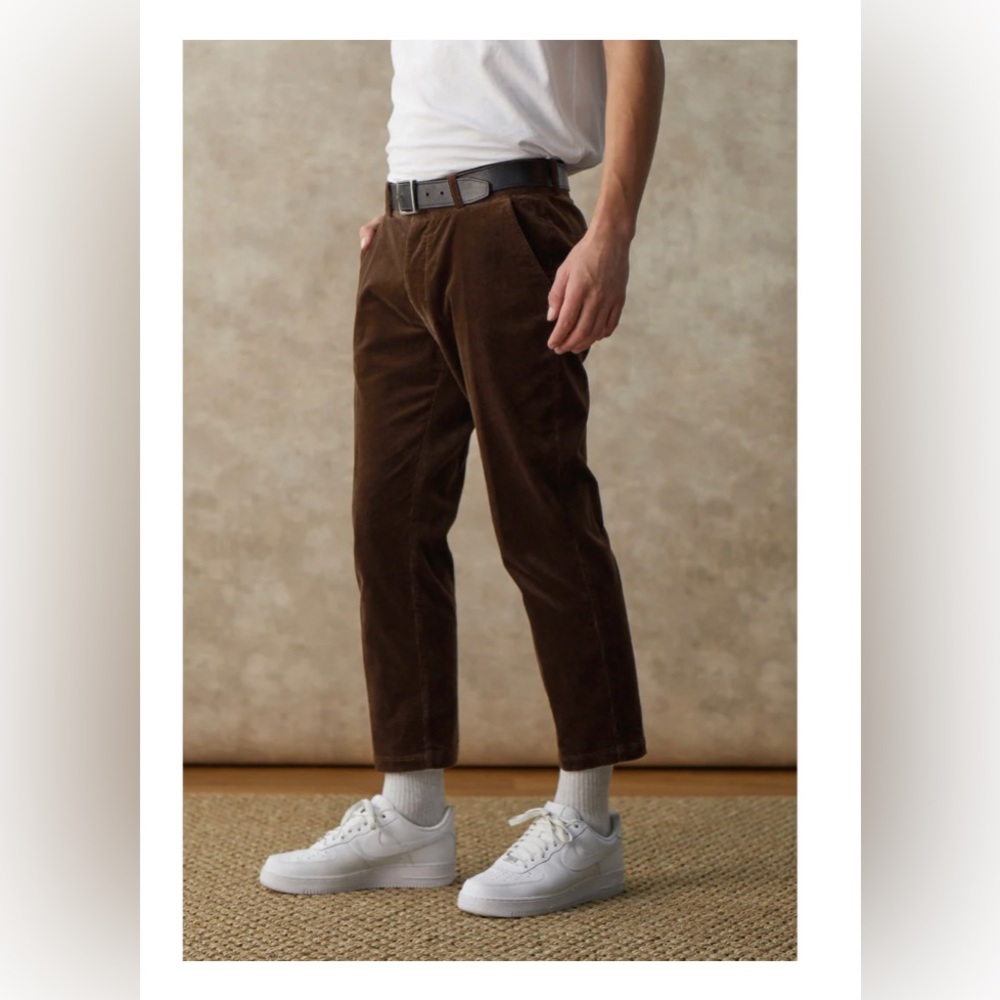 SLIM KOBE PANT - DARK BROWN CORDUROY